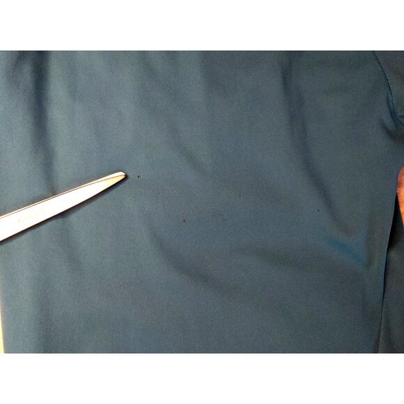 Vintage European Turquoise Stirrup Jumpsuit Romper Size 44/US Small Dancewear - Picture 9 of 9